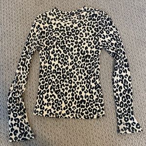 Nordstrom Leopard Cheetah Long Sleeve S 7/8